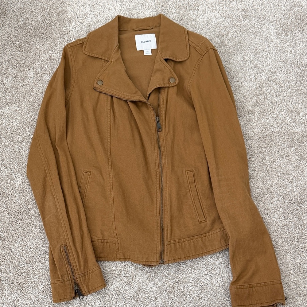 Old Navy Women's Tan Moto Jacket - MT